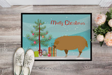 Load image into Gallery viewer, Hungarian Mangalica Pig Christmas Doormat - 24x36 Decorative Floor Mat – Indoor/Outdoor Rug with Artistic Flair BB9301JMAT