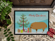 Load image into Gallery viewer, Hungarian Mangalica Pig Christmas Doormat - 24x36 Decorative Floor Mat – Indoor/Outdoor Rug with Artistic Flair BB9301JMAT