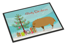Load image into Gallery viewer, Hungarian Mangalica Pig Christmas Doormat - 24x36 Decorative Floor Mat – Indoor/Outdoor Rug with Artistic Flair BB9301JMAT