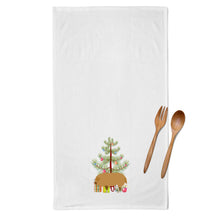 Load image into Gallery viewer, Hungarian Mangalica Pig Christmas Kitchen Towels – Set of 2 - Decorative &amp; Absorbent Cotton | BB9301WTKT
