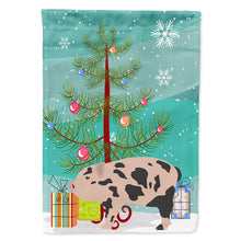 Load image into Gallery viewer, Mini Miniature Pig Christmas Flag Canvas House Size BB9302CHF