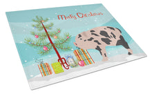 Load image into Gallery viewer, Mini Miniature Pig Christmas Glass Cutting Boards – Durable, Decorative Kitchen Art Large BB9302LCB