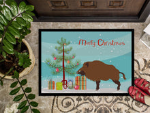 Load image into Gallery viewer, Wild Boar Pig Christmas Doormat - 24x36 Decorative Floor Mat – Indoor/Outdoor Rug with Artistic Flair BB9303JMAT