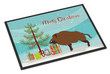 Load image into Gallery viewer, Wild Boar Pig Christmas Doormat - 18x27 Decorative Floor Mat – Indoor/Outdoor Rug with Artistic Flair BB9303MAT
