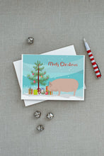 Load image into Gallery viewer, Welsh Pig Christmas Greeting Cards -  Blank Note Cards – 8-Pack of Artist-Designed Cards with Envelopes