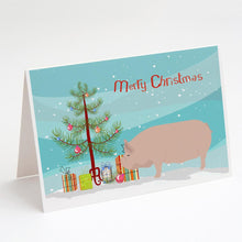 Load image into Gallery viewer, Welsh Pig Christmas Greeting Cards -  Blank Note Cards – 8-Pack of Artist-Designed Cards with Envelopes