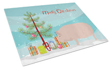 Load image into Gallery viewer, Welsh Pig Christmas Glass Cutting Boards – Durable, Decorative Kitchen Art Large BB9304LCB