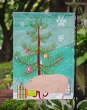 Load image into Gallery viewer, English Large White Pig Christmas Garden Flag - Outdoor Decorative Yard Flag BB9305GF
