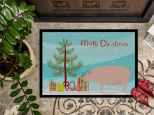 Load image into Gallery viewer, English Large White Pig Christmas Doormat - 18x27 Decorative Floor Mat – Indoor/Outdoor Rug with Artistic Flair BB9305MAT