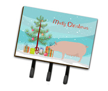 Load image into Gallery viewer, English Large White Pig Christmas Leash or Key Holder BB9305TH68