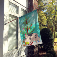 Load image into Gallery viewer, Gloucester Old Spot Pig Christmas Flag Canvas House Size BB9307CHF