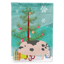 Load image into Gallery viewer, Gloucester Old Spot Pig Christmas Flag Canvas House Size BB9307CHF