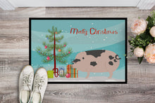 Load image into Gallery viewer, Gloucester Old Spot Pig Christmas Doormat - 18x27 Decorative Floor Mat – Indoor/Outdoor Rug with Artistic Flair BB9307MAT