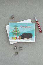 Load image into Gallery viewer, Vietnamese Pot-Bellied Pig Christmas Greeting Cards -  Blank Note Cards – 8-Pack of Artist-Designed Cards with Envelopes