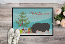 Load image into Gallery viewer, Vietnamese Pot-Bellied Pig Christmas Doormat - 24x36 Decorative Floor Mat – Indoor/Outdoor Rug with Artistic Flair BB9308JMAT