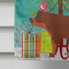 Load image into Gallery viewer, Duroc Pig Christmas Flag Canvas House Size BB9309CHF