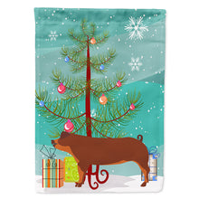 Load image into Gallery viewer, Duroc Pig Christmas Flag Canvas House Size BB9309CHF