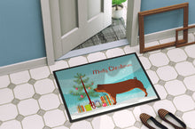 Load image into Gallery viewer, Duroc Pig Christmas Doormat - 24x36 Decorative Floor Mat – Indoor/Outdoor Rug with Artistic Flair BB9309JMAT