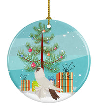 Load image into Gallery viewer, German Helmet Pigeon Christmas Ornament - Round Ceramic Ornament – Artist-Designed Keepsake Decoration BB9311CO1