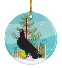 Load image into Gallery viewer, Budapest Highflyer Pigeon Christmas Ornament - Round Ceramic Ornament – Artist-Designed Keepsake Decoration BB9314CO1