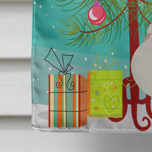 Load image into Gallery viewer, Silver Fantail Pigeon Christmas Flag Canvas House Size BB9317CHF