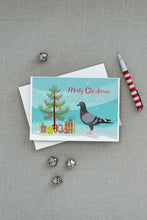 Load image into Gallery viewer, Racing Pigeon Christmas Greeting Cards -  Blank Note Cards – 8-Pack of Artist-Designed Cards with Envelopes