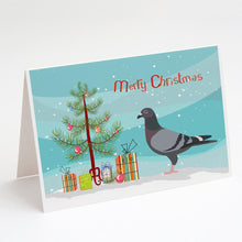 Load image into Gallery viewer, Racing Pigeon Christmas Greeting Cards -  Blank Note Cards – 8-Pack of Artist-Designed Cards with Envelopes