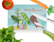 Load image into Gallery viewer, English Pouter Pigeon Christmas Glass Cutting Boards – Durable, Decorative Kitchen Art Large BB9321LCB