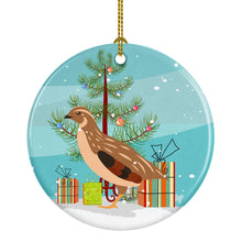 Load image into Gallery viewer, Golden Phoenix Quail Christmas Ornament - Round Ceramic Ornament – Artist-Designed Keepsake Decoration BB9322CO1