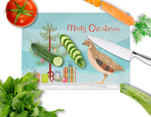 Load image into Gallery viewer, Golden Phoenix Quail Christmas Glass Cutting Boards – Durable, Decorative Kitchen Art Large BB9322LCB