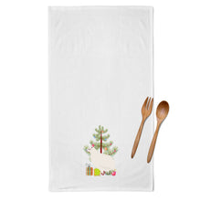 Load image into Gallery viewer, Texas Quail Christmas Kitchen Towels – Set of 2 - Decorative &amp; Absorbent Cotton | BB9324WTKT
