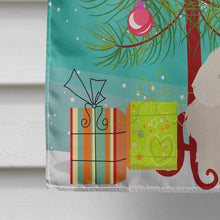 Load image into Gallery viewer, Fluffy Angora Rabbit Christmas Flag Canvas House Size BB9326CHF