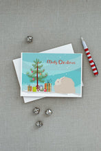 Load image into Gallery viewer, Fluffy Angora Rabbit Christmas Greeting Cards -  Blank Note Cards – 8-Pack of Artist-Designed Cards with Envelopes