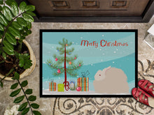 Load image into Gallery viewer, Fluffy Angora Rabbit Christmas Doormat - 24x36 Decorative Floor Mat – Indoor/Outdoor Rug with Artistic Flair BB9326JMAT
