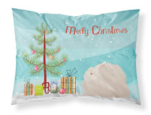 Load image into Gallery viewer, Fluffy Angora Rabbit Christmas Fabric Standard Pillowcase – Artistic Decorative Front, White Back BB9326PILLOWCASE