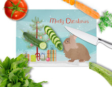 Load image into Gallery viewer, Lionhead Rabbit Christmas Glass Cutting Boards – Durable, Decorative Kitchen Art Large BB9327LCB