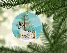 Load image into Gallery viewer, English Spot Rabbit Christmas Ornament - Round Ceramic Ornament – Artist-Designed Keepsake Decoration BB9328CO1