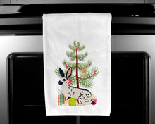 Load image into Gallery viewer, English Spot Rabbit Christmas Kitchen Towels – Set of 2 - Decorative &amp; Absorbent Cotton | BB9328WTKT