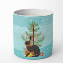 Load image into Gallery viewer, Tan Rabbit Christmas 10 oz Decorative Soy Candle