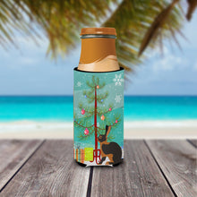 Load image into Gallery viewer, Tan Rabbit Christmas   Hugger for slim cans BB9330MUK