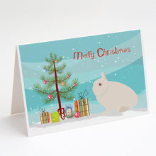 Load image into Gallery viewer, Hermelin Rabbit Christmas Greeting Cards -  Blank Note Cards – 8-Pack of Artist-Designed Cards with Envelopes