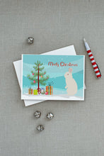 Load image into Gallery viewer, New Zealand White Rabbit Christmas Greeting Cards -  Blank Note Cards – 8-Pack of Artist-Designed Cards with Envelopes
