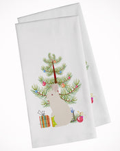 Load image into Gallery viewer, New Zealand White Rabbit Christmas Kitchen Towels – Set of 2 - Decorative &amp; Absorbent Cotton | BB9332WTKT