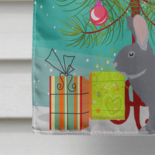 Load image into Gallery viewer, Giant Chinchilla Rabbit Christmas Flag Canvas House Size BB9333CHF