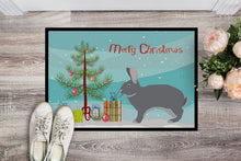 Load image into Gallery viewer, Giant Chinchilla Rabbit Christmas Doormat - 18x27 Decorative Floor Mat – Indoor/Outdoor Rug with Artistic Flair BB9333MAT