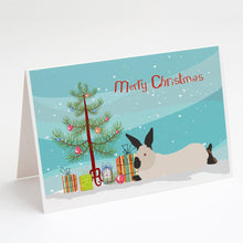 Load image into Gallery viewer, California White Rabbit Christmas Greeting Cards -  Blank Note Cards – 8-Pack of Artist-Designed Cards with Envelopes