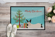 Load image into Gallery viewer, California White Rabbit Christmas Doormat - 24x36 Decorative Floor Mat – Indoor/Outdoor Rug with Artistic Flair BB9334JMAT