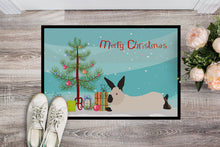 Load image into Gallery viewer, California White Rabbit Christmas Doormat - 18x27 Decorative Floor Mat – Indoor/Outdoor Rug with Artistic Flair BB9334MAT