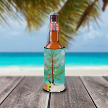 Load image into Gallery viewer, California White Rabbit Christmas   Hugger for slim cans BB9334MUK