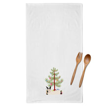 Load image into Gallery viewer, California White Rabbit Christmas Kitchen Towels – Set of 2 - Decorative &amp; Absorbent Cotton | BB9334WTKT